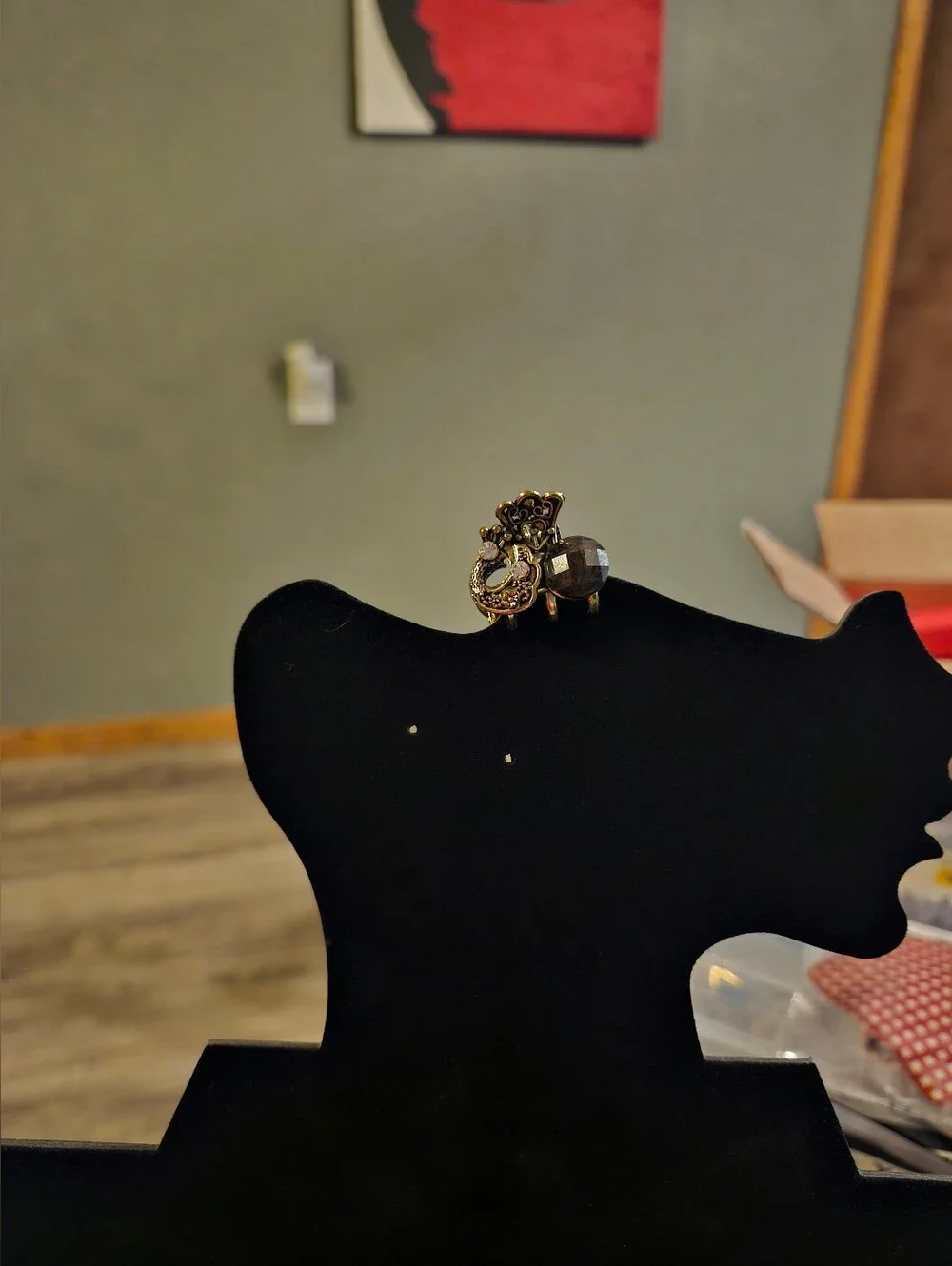 Vintage Goldplated Mini BEE Hair Claw Clip